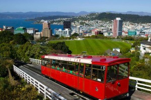 Cable Car with Spring Festival Sign